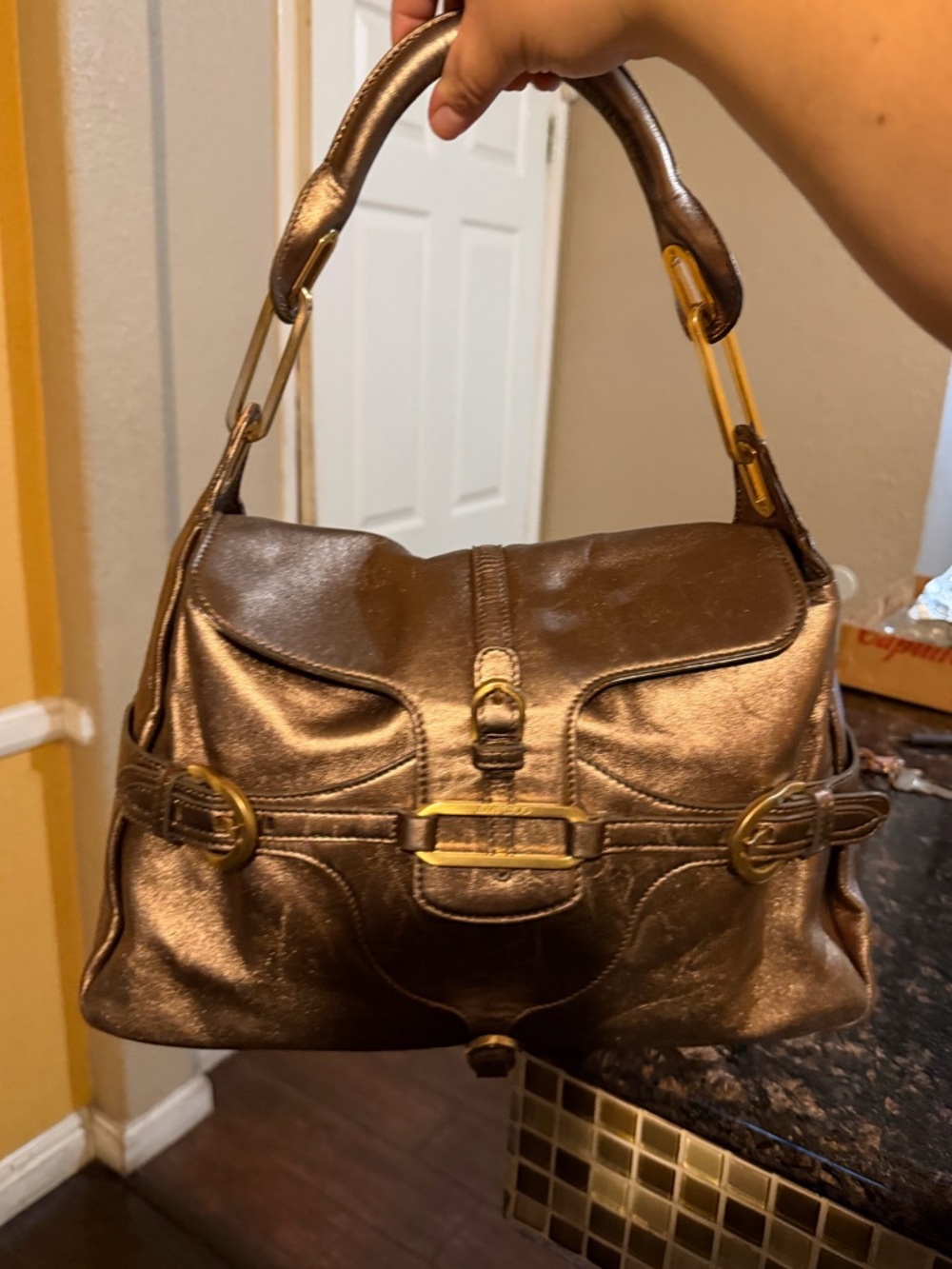 Jimmy Choo Tulita Buckle Handbag